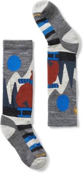 Thumbnail - Smartwool - Kids Ski Light Cushion Sleigh Bear OTC - Multifunktionssocken Gr S grau