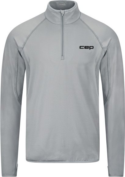 CEP - Core Run Thermal Zip L/S - Laufshirt Gr XL grau