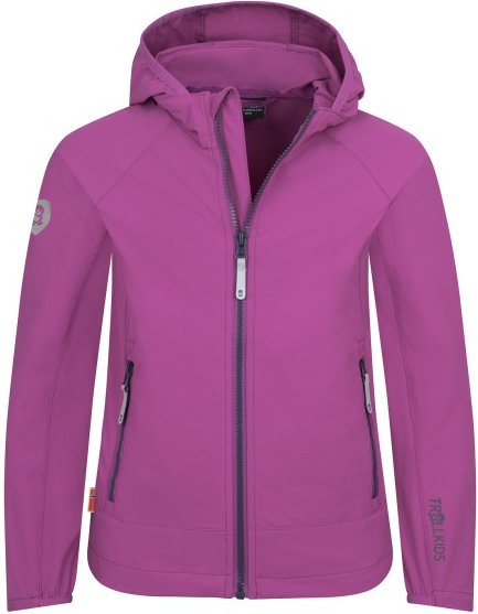 Trollkids - Girl's Kvalvika Jacket - Softshelljacke Gr 98 lila