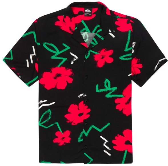 Thumbnail - Quiksilver - Safe Paradise S/S - Hemd Gr XXL schwarz