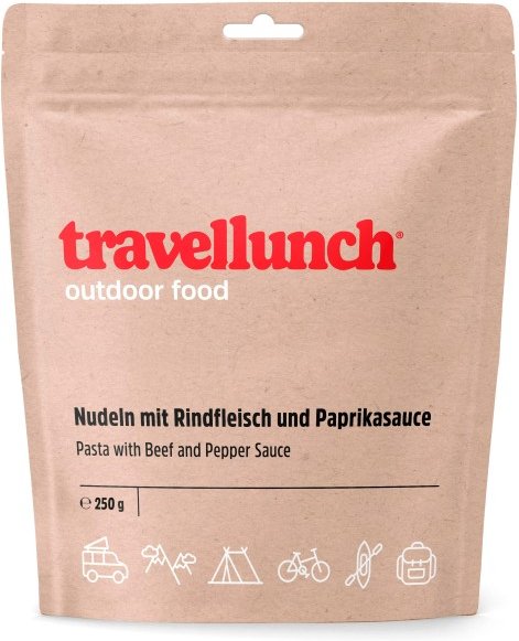 Travellunch - Nudeln mit Rindfleisch und Paprikasauce Gr 250 g