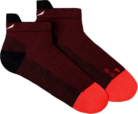 Salewa - Women's MTN TRN All Mountain Low Sock - Wandersocken Gr 36-38 rot