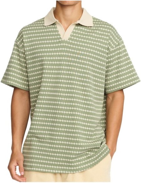 Revolution - Jaquard Polo Shirt - Polo-Shirt Gr S oliv