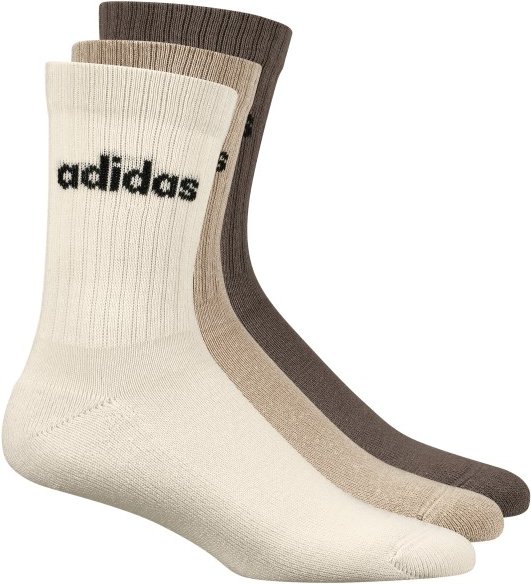 adidas - Cushioned Linear Crew 3-Pack - Multifunktionssocken Gr 37-39 beige