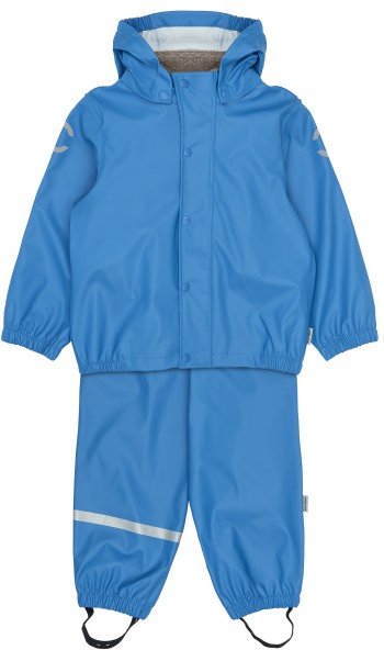 Mikk-Line - Kid's PU Rain with Suspenders - Overall Gr 92 blau