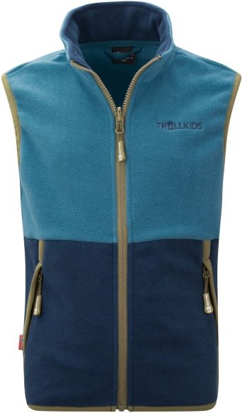 Trollkids - Kid's Kjerag Vest - Fleeceweste Gr 92 blau