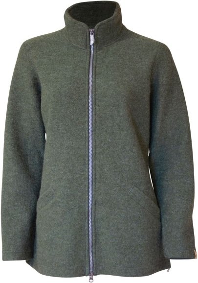 Thumbnail - Ivanhoe of Sweden - Women's Brodal Long Classic - Wolljacke Gr 44 grau/oliv