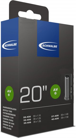 Thumbnail - Schwalbe - 20'' Schlauch Nr. 6 28/40-406 - Fahrradschlauch Gr 20'' x 1,10-1,50'' - 28/40-406 schwarz