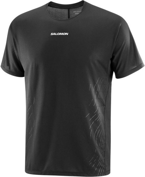 Salomon - Sense Aero S/S Tee GFX - Laufshirt Gr XL schwarz
