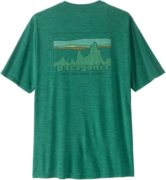 Patagonia - Cap Cool Daily Shirt '73 Skyline - Funktionsshirt Gr M grün