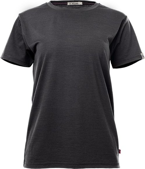 Thumbnail - Aclima - Women's Lightwool 180 Classic Tee - Merinoshirt Gr S schwarz/grau
