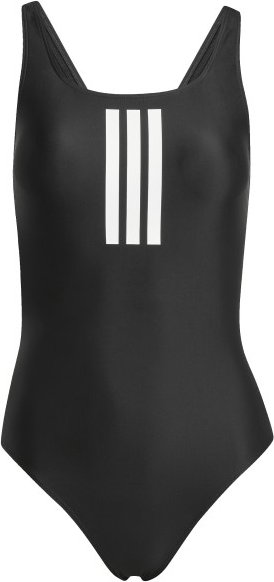 adidas - Women's 3 Stripes Mid Suit - Badeanzug Gr 38 schwarz