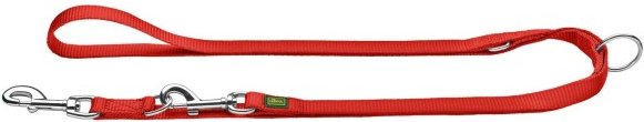 Hunter - Verstellbare Führleine Nylon - Hundeleine Gr Länge max. 200 cm - Breite 1,0 cm rot