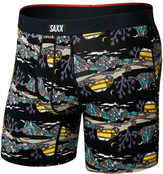 Saxx - Vibe Xtra Boxer Brief Fly - Kunstfaserunterwäsche Gr L schwarz