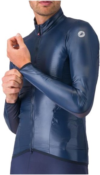 Castelli - Aria Shell 2 Jacket - Fahrradjacke Gr M blau