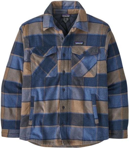 Patagonia - Lightweight Insulated Fjord Flannel Shirt - Freizeitjacke Gr XS blau