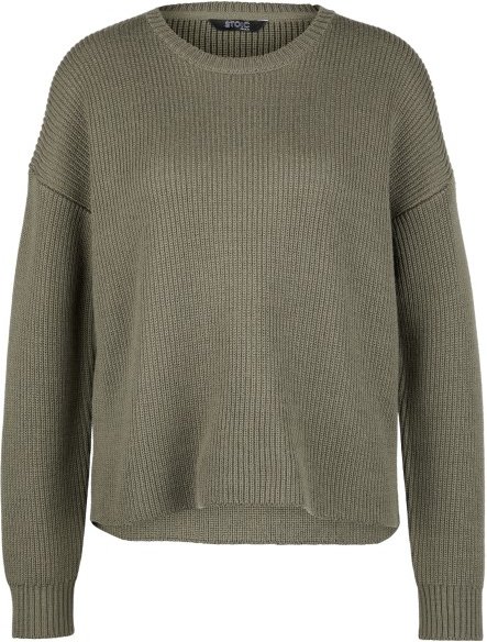 Stoic - Women's Heavy MerinoKnit MMXX.Rutvik Sweater - Merinopullover Gr M oliv