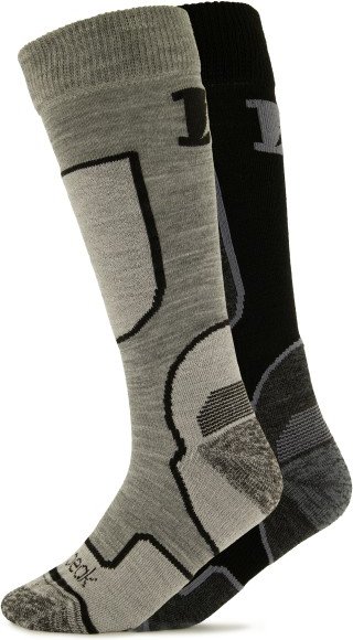 Thumbnail - Heber Peak - CedarHe. Ski Socks 2-Pack - Skisocken Gr 37-39 grau