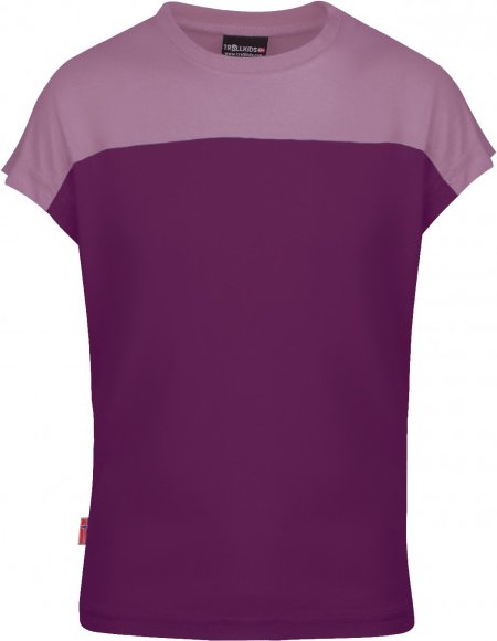 Trollkids - Girl's Bergen T - T-Shirt Gr 128 lila