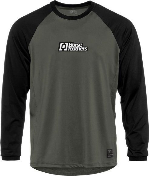 Horsefeathers - Spike L/S Bike Jersey - Radtrikot Gr M grau