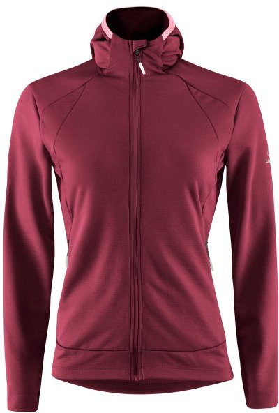 Löffler - Women's Zip-Hoody Tech-Merino - Merinohoodie Gr 46 rot