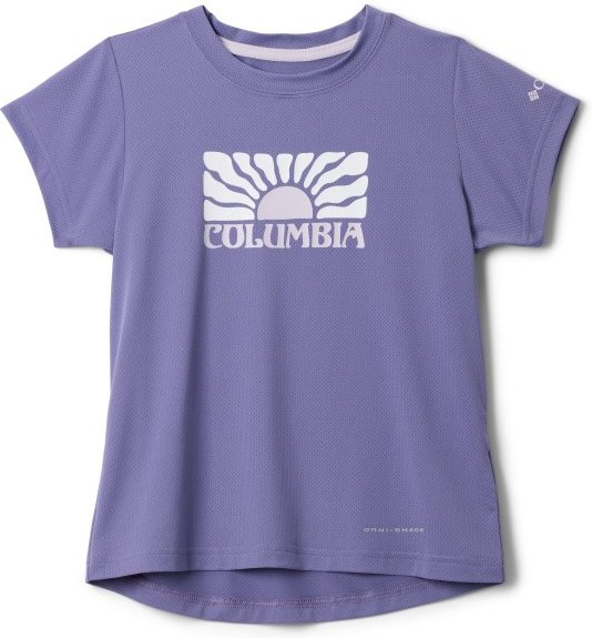 Columbia - Kid's Tech Trail Utility S/S Graphic Crew - Funktionsshirt Gr L lila