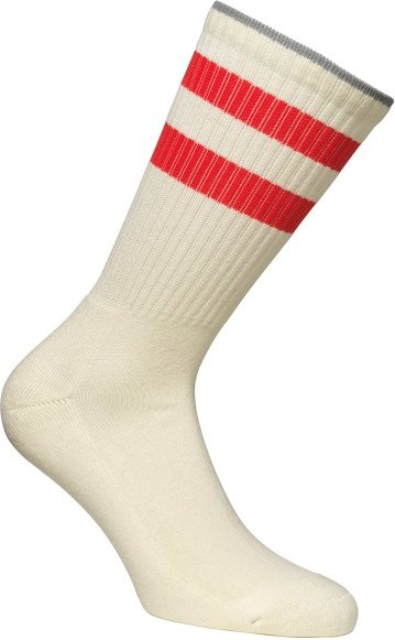 Alpacasocks&Co - Merino Casual Stripes - Multifunktionssocken Gr 45-48 latte /grau