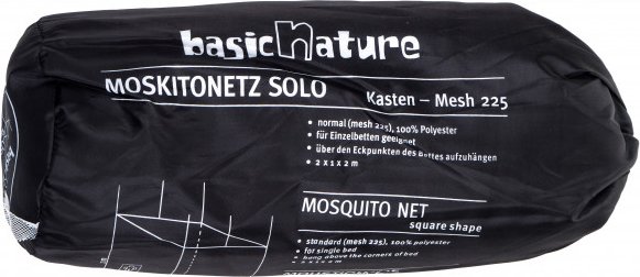 Basic Nature - Moskitonetz Klassik Mesh 225 - Moskitonetz Gr 2 x 1 x 2 m weiß