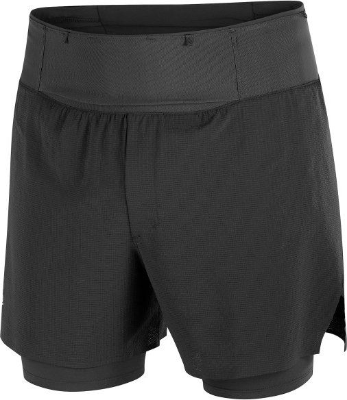 Salomon - Sense Aero 2In1 Shorts 5'' - Laufshorts Gr M schwarz