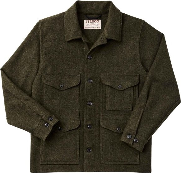 Filson - Mackinaw Cruiser - Wolljacke Gr XXL oliv