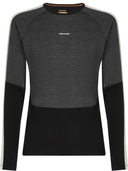 Icebreaker - Merino 200 Oasis+ L/S Crewe - Merinounterwäsche Gr XXL schwarz