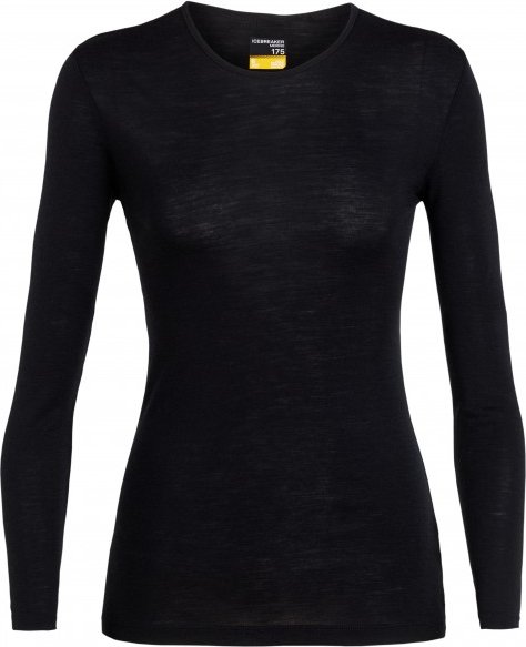 Icebreaker - Women's 175 Everyday L/S Crewe - Merinounterwäsche Gr L schwarz