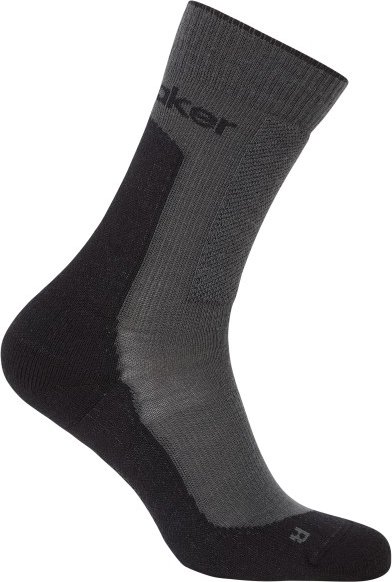 Icebreaker - Women's Merino Hike+ Medium Crew - Wandersocken Gr M grau/schwarz