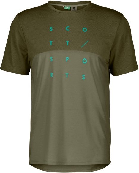 Thumbnail - Scott - Trail Flow Dri S/S - Radtrikot Gr S oliv