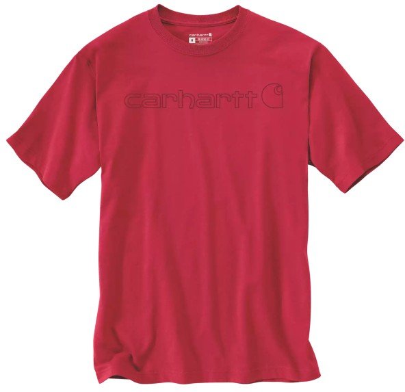 Carhartt - Dearborn Relaxed Logo T-Shirt - T-Shirt Gr XL rot