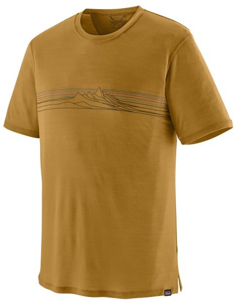 Patagonia - Cap Cool Merino Graphic Shirt - Merinoshirt Gr M braun