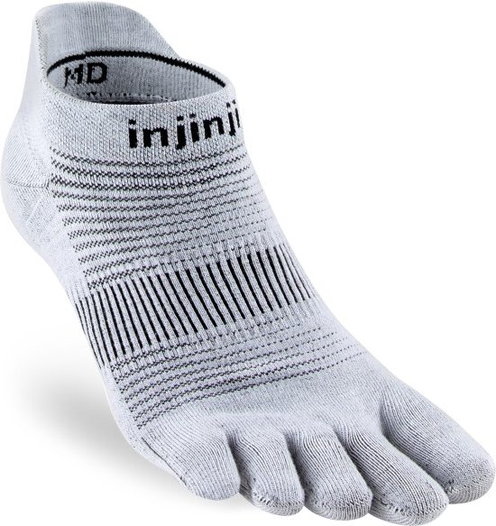 Thumbnail - Injinji - Run Original Weight No Show - Laufsocken Gr L grau