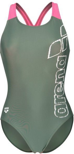 Arena - Women's Scratchy Swimsuit V Back - Badeanzug Gr 36 oliv