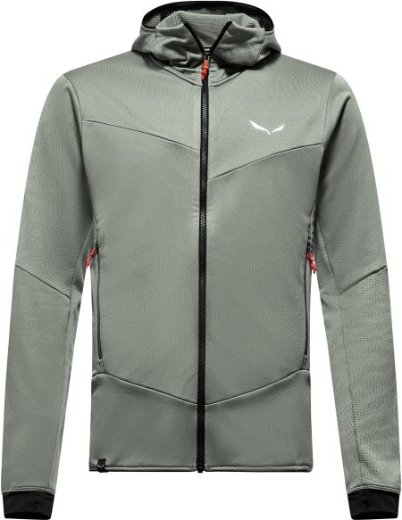 Salewa - Sella Crevasse Hooded Jacket - Fleecejacke Gr 46 grau
