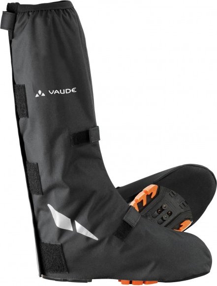 Vaude - Bike Gaiter long - Überschuhe Gr 44-46 schwarz/grau