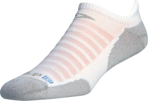 Drymax - Running Lite-Mesh No Show Tab - Laufsocken Gr L grau/weiß