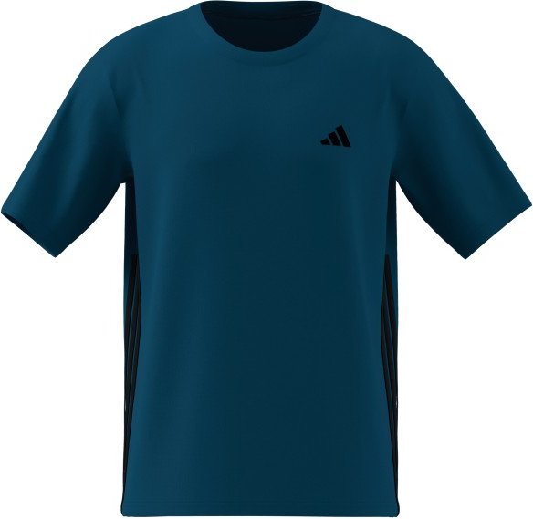 adidas - WE Base 3-Stripes Tee - Funktionsshirt Gr L - Regular blau