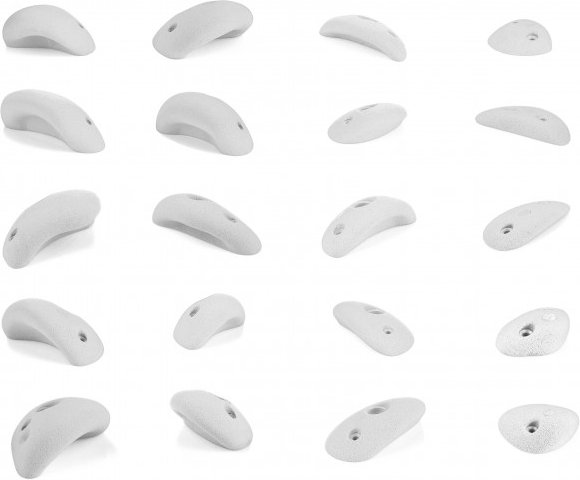 blue pill - Easy Boulder - Klettergriffe Gr XS-M weiß