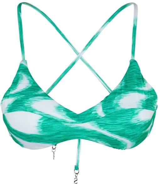 Seafolly - Women's Wavelength Cross Back Bralette - Bikini-Top Gr 34 türkis