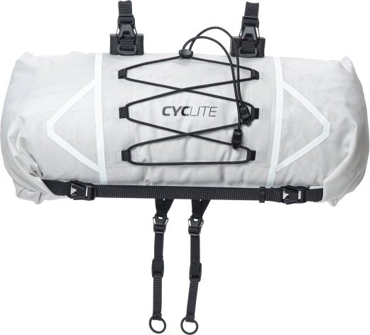 Cyclite - Handle Bar Roll Bag - Lenkertasche Gr 12,6 l grau/weiß