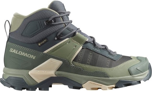 Thumbnail - Salomon - Women's X Ultra 5 Mid GORE-TEX - Wanderschuhe Gr 42 2/3 grau/oliv