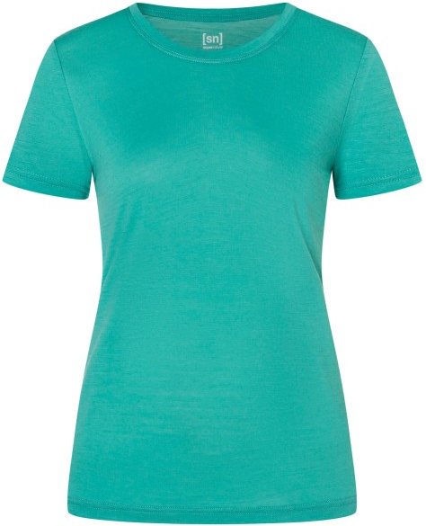 super.natural - Women's Midsummer Tee - Merinoshirt Gr M türkis