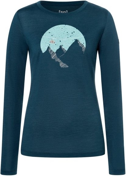 super.natural - Women's Gondola L/S - Longsleeve Gr M blau