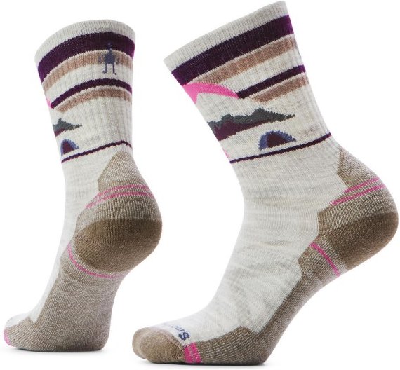 Thumbnail - Smartwool - Women's Hike Light Cushion New Pattern Crew Socks - Wandersocken Gr L grau