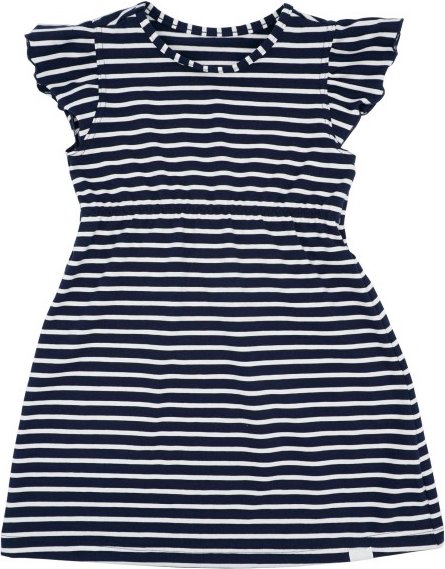 maximo - Kid's Mini Girl Kleid A-Linie Jersey Flügelärmel - Kleid Gr 98/104 blau